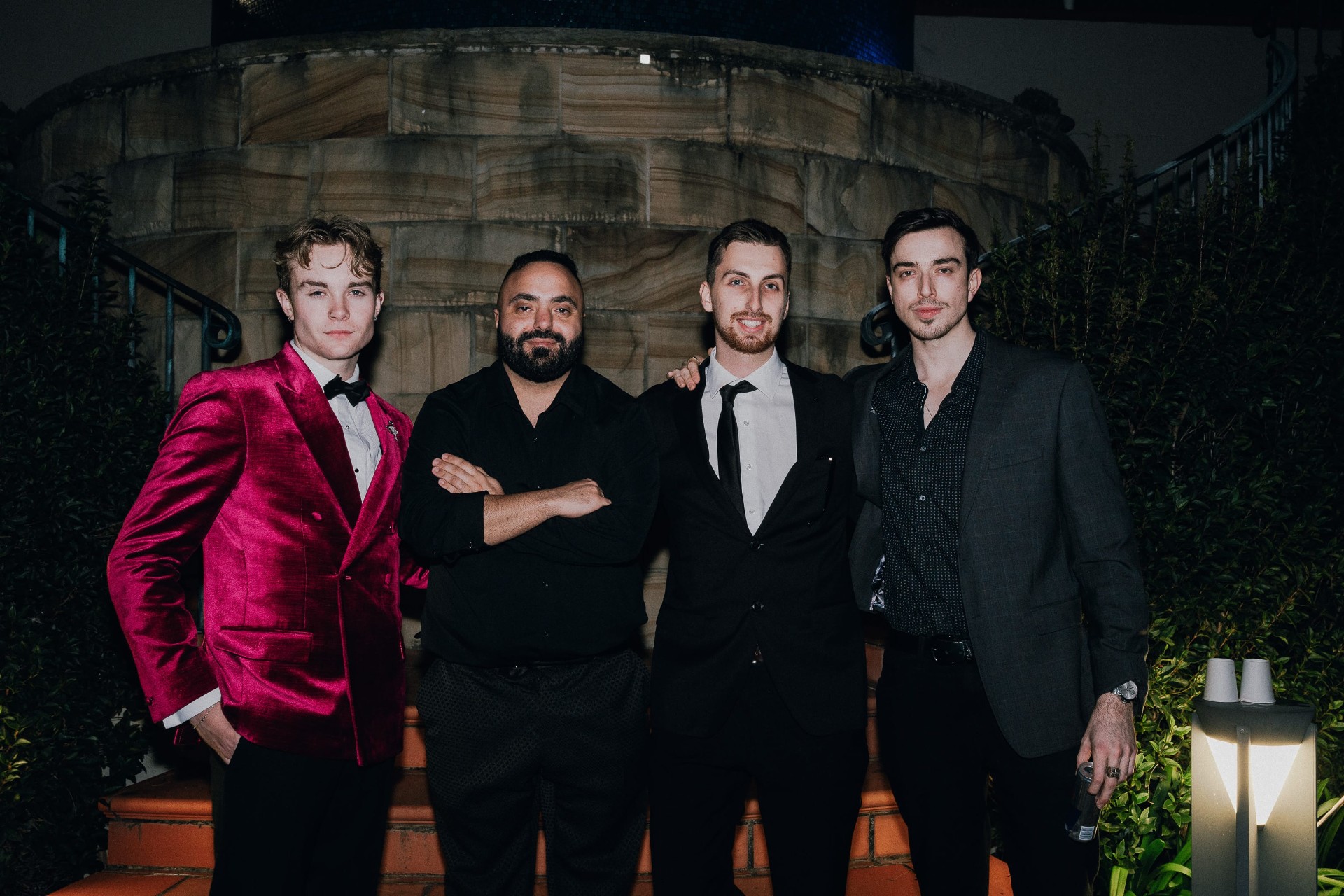 A candid moment between guests